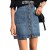 Custom size Zipped style Blue Denim Skirt